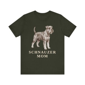 Schnauzer Mom Shirt, Vintage Dog Sketch Tee, Dog Mom Gift