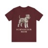 Schnauzer Mom Shirt, Vintage Dog Sketch Tee, Dog Mom Gift