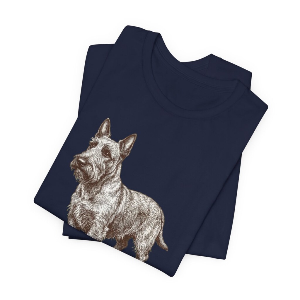 Scottish Terrier Dad Shirt, Vintage Dog Sketch Tee, Dog Dad Gift Scottish Terrier Dad Shirt, Vintage Dog Sketch Tee, Dog Dad Gift