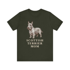 Scottish Terrier Mom Shirt, Vintage Dog Sketch Tee, Dog Mom Gift