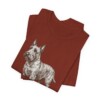 Scottish Terrier Mom Shirt, Vintage Dog Sketch Tee, Dog Mom Gift