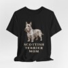 Scottish Terrier Mom Shirt, Vintage Dog Sketch Tee, Dog Mom Gift