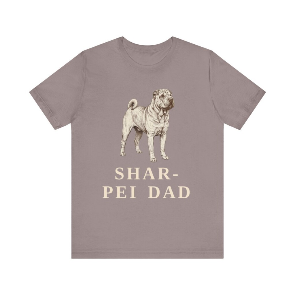 Shar-Pei Dad Shirt, Vintage Dog Sketch Tee, Dog Dad Gift Shar-Pei Dad Shirt, Vintage Dog Sketch Tee, Dog Dad Gift