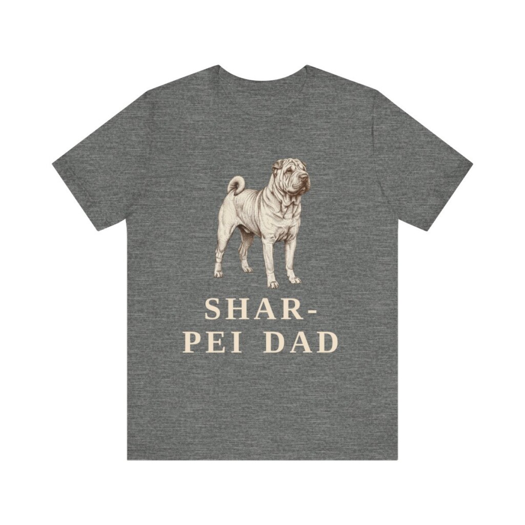 Shar-Pei Dad Shirt, Vintage Dog Sketch Tee, Dog Dad Gift Shar-Pei Dad Shirt, Vintage Dog Sketch Tee, Dog Dad Gift