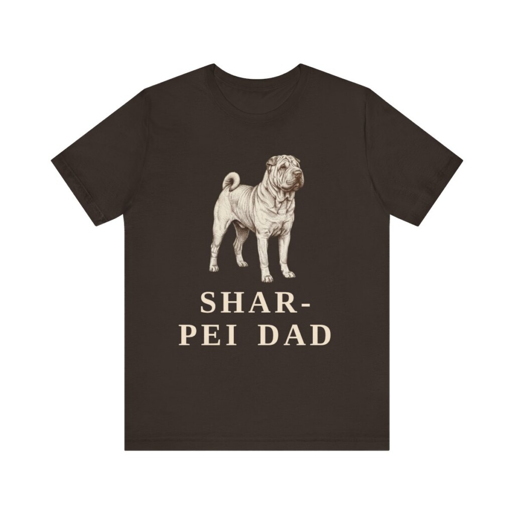 Shar-Pei Dad Shirt, Vintage Dog Sketch Tee, Dog Dad Gift Shar-Pei Dad Shirt, Vintage Dog Sketch Tee, Dog Dad Gift
