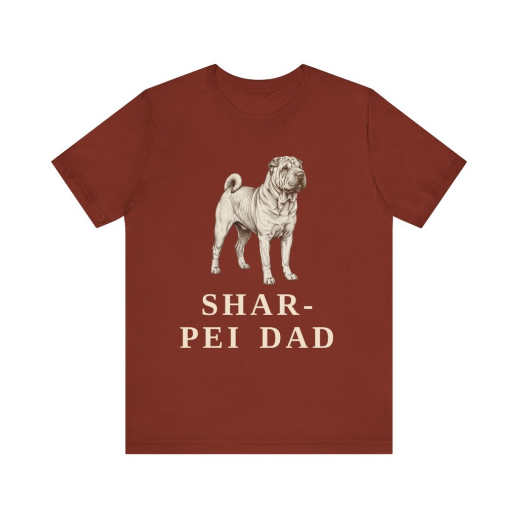 Shar-Pei Dad Shirt, Vintage Dog Sketch Tee, Dog Dad Gift Shar-Pei Dad Shirt, Vintage Dog Sketch Tee, Dog Dad Gift