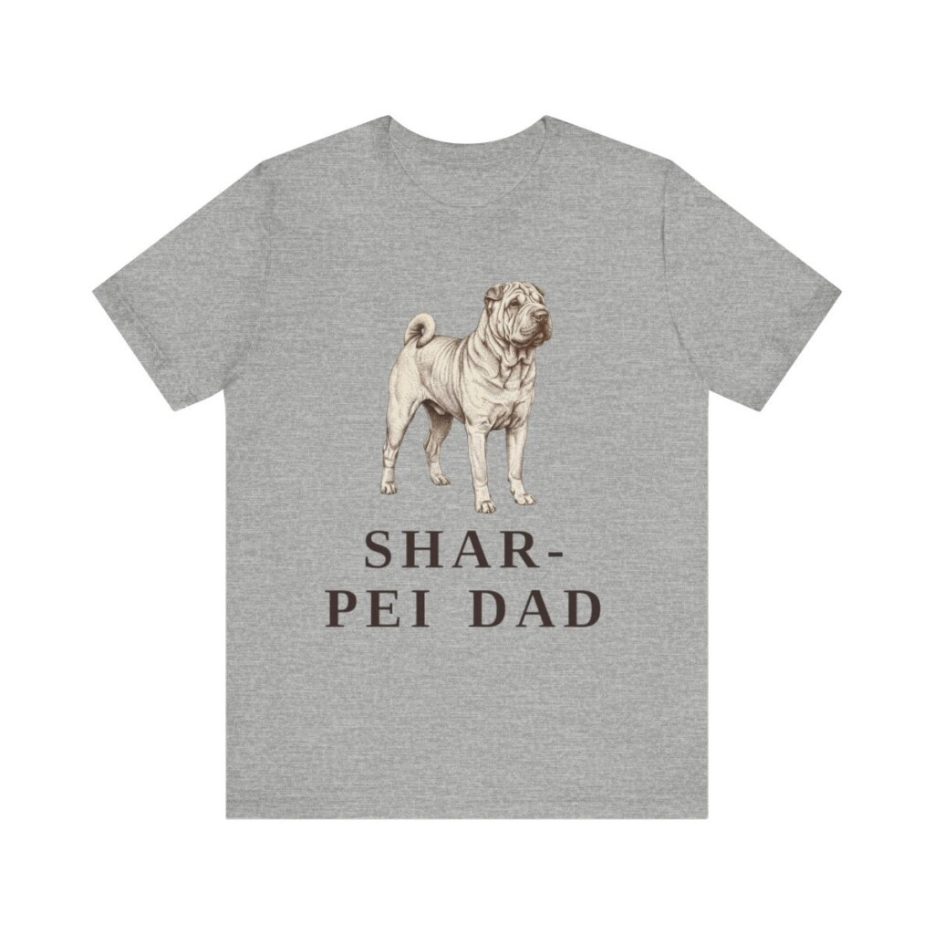 Shar-Pei Dad Shirt, Vintage Dog Sketch Tee, Dog Dad Gift Shar-Pei Dad Shirt, Vintage Dog Sketch Tee, Dog Dad Gift