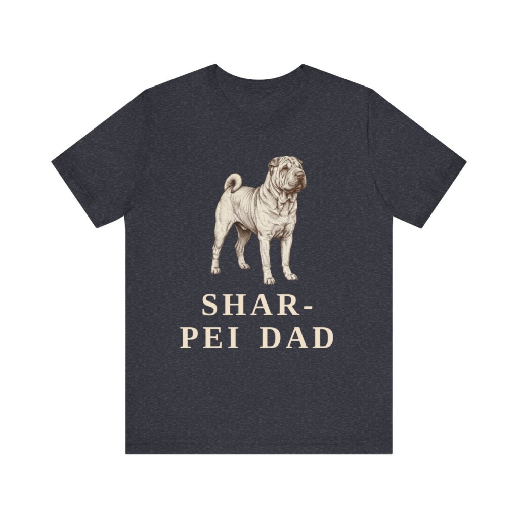 Shar-Pei Dad Shirt, Vintage Dog Sketch Tee, Dog Dad Gift Shar-Pei Dad Shirt, Vintage Dog Sketch Tee, Dog Dad Gift