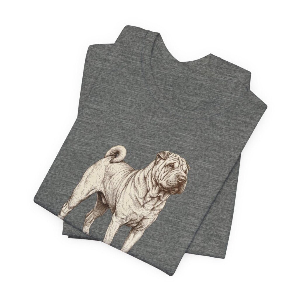 Shar-Pei Dad Shirt, Vintage Dog Sketch Tee, Dog Dad Gift Shar-Pei Dad Shirt, Vintage Dog Sketch Tee, Dog Dad Gift