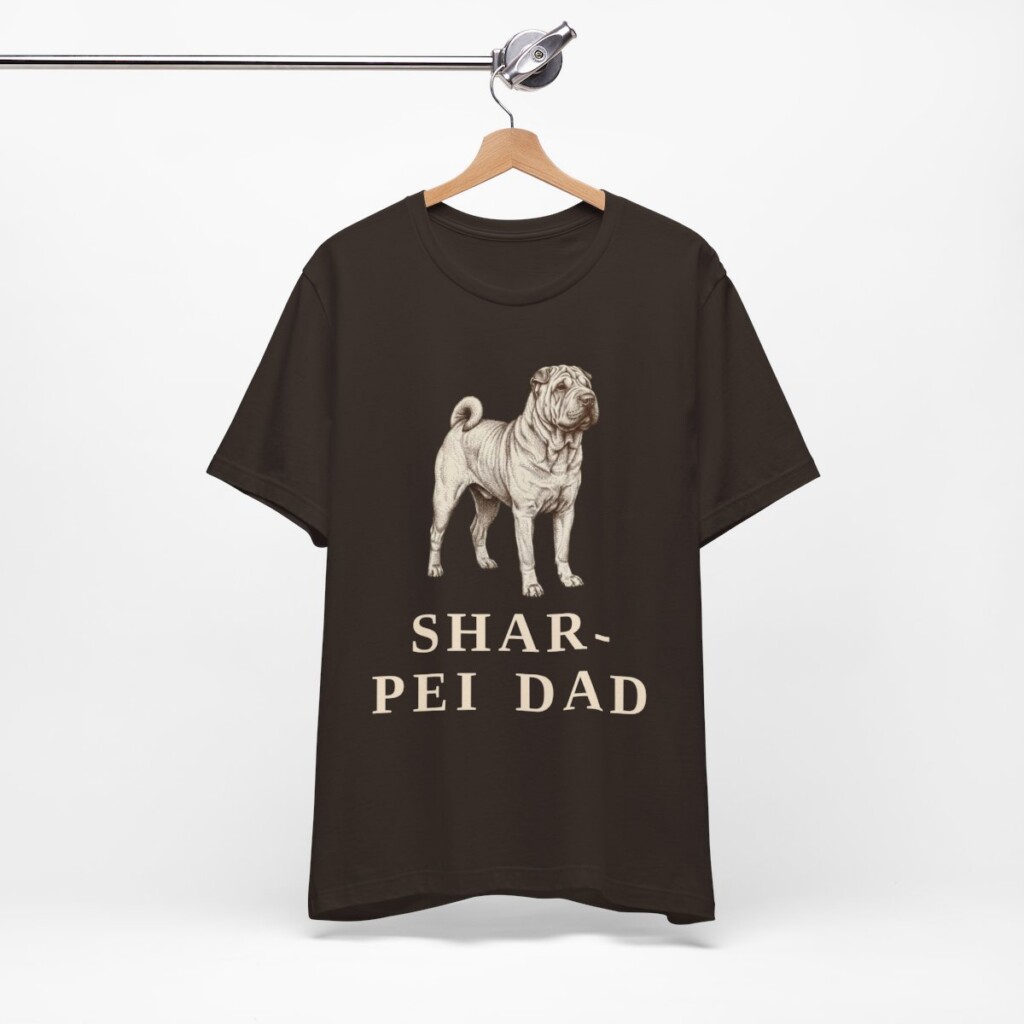Shar-Pei Dad Shirt, Vintage Dog Sketch Tee, Dog Dad Gift Shar-Pei Dad Shirt, Vintage Dog Sketch Tee, Dog Dad Gift