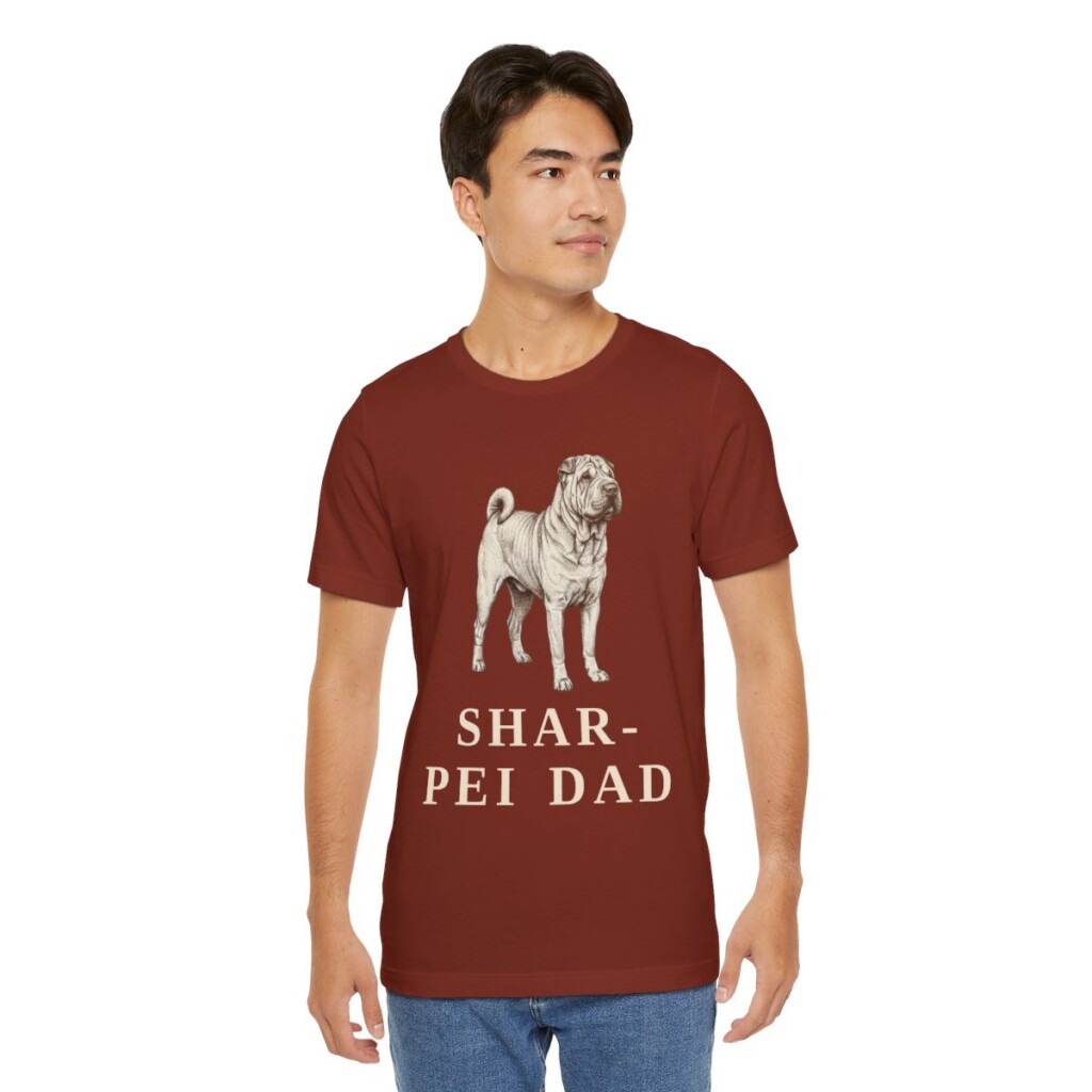 Shar-Pei Dad Shirt, Vintage Dog Sketch Tee, Dog Dad Gift Shar-Pei Dad Shirt, Vintage Dog Sketch Tee, Dog Dad Gift