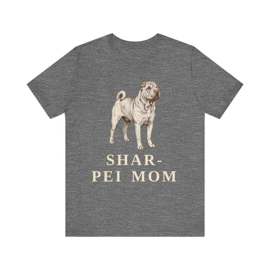 Shar-Pei Mom Shirt, Vintage Dog Sketch Tee, Dog Mom Gift
