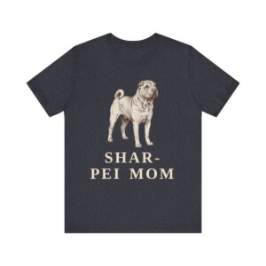 Shar-Pei Mom Shirt, Vintage Dog Sketch Tee, Dog Mom Gift