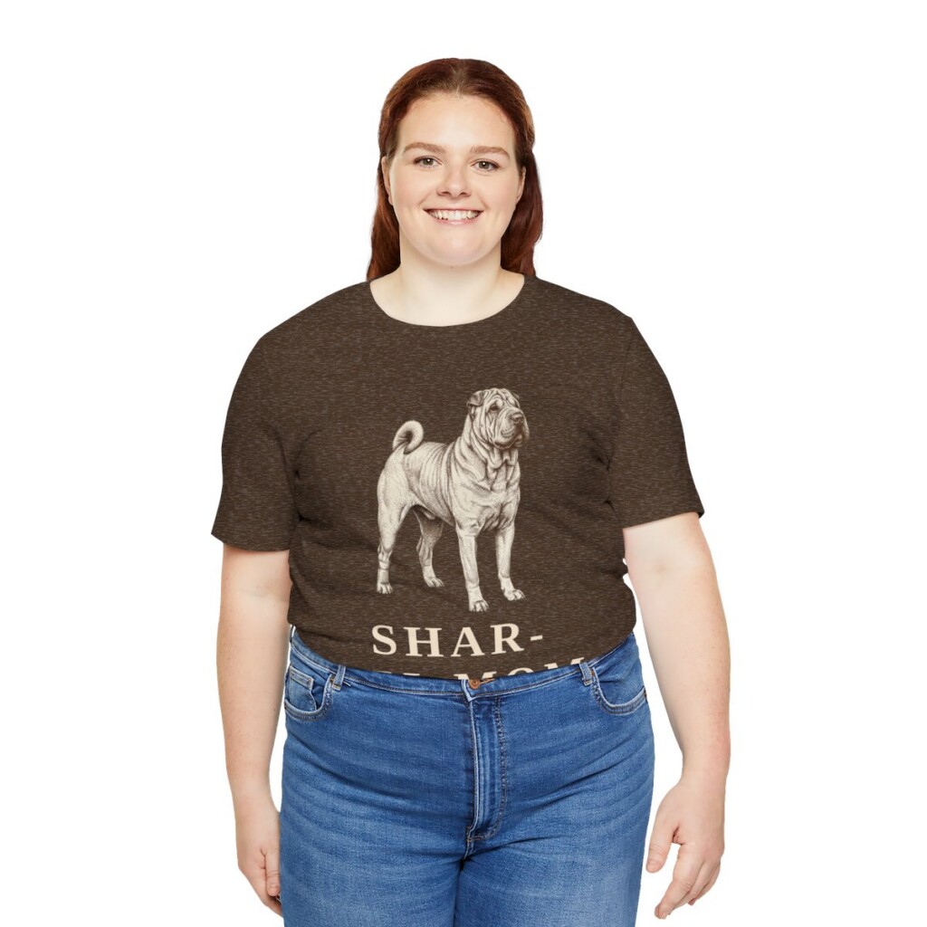 Shar-Pei Mom Shirt, Vintage Dog Sketch Tee, Dog Mom Gift