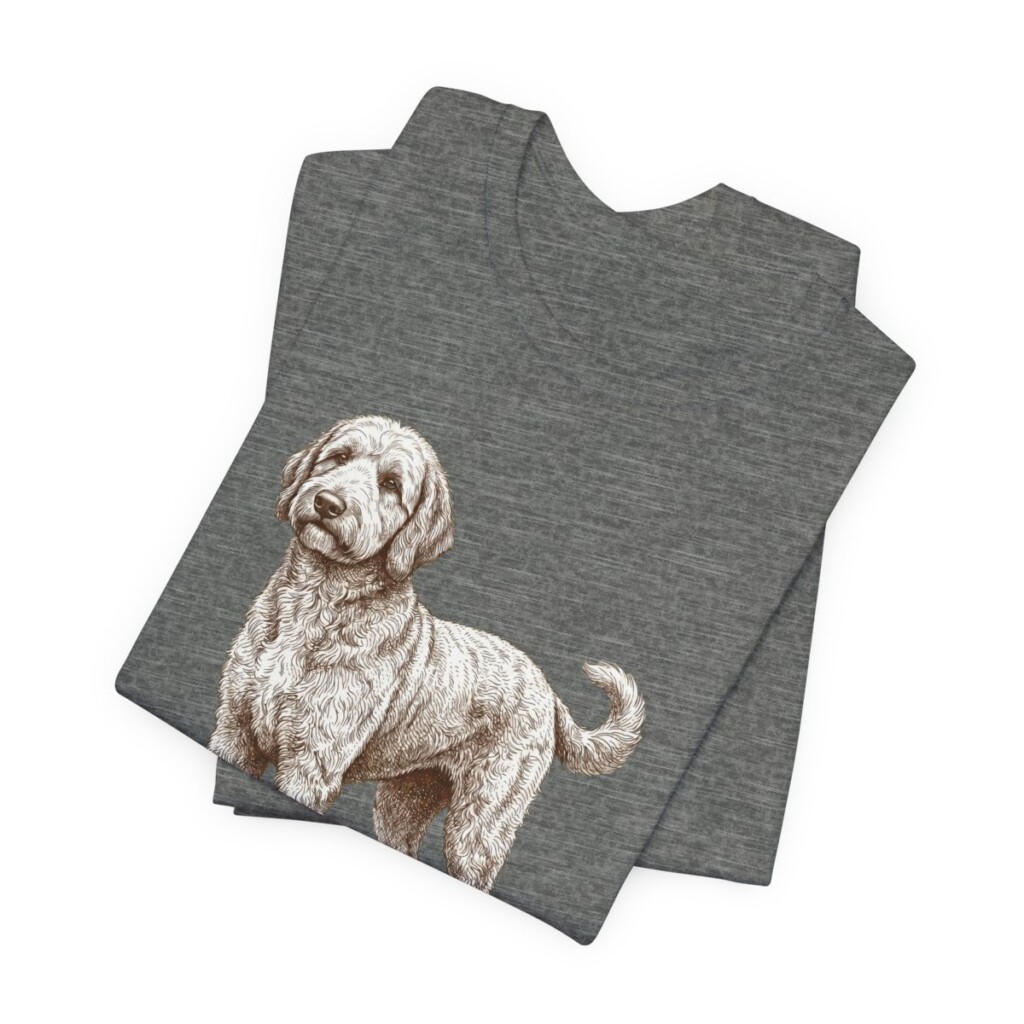Sheepadoodle Dad Shirt, Vintage Dog Sketch Tee, Dog Dad Gift