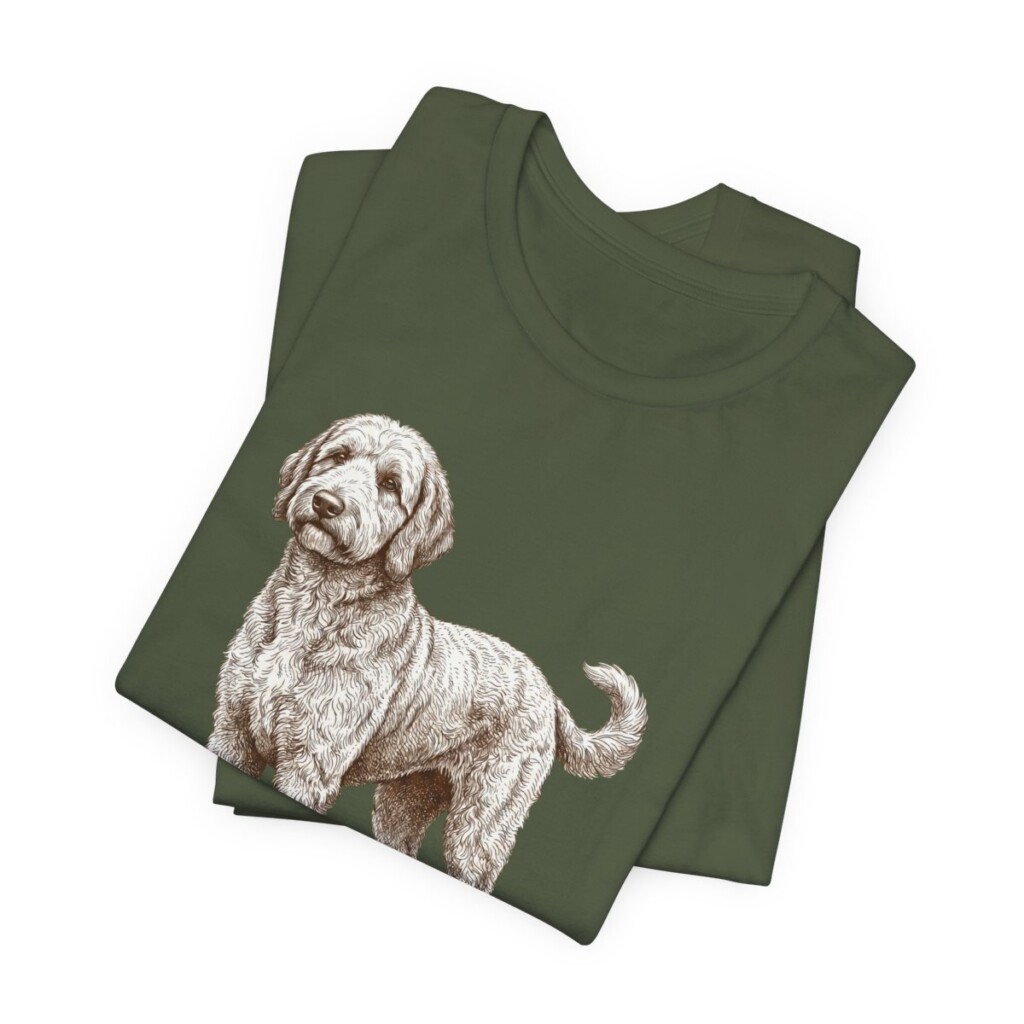 Sheepadoodle Latin Shirt, Vintage Dog Sketch Tee, Dog Latin Gift