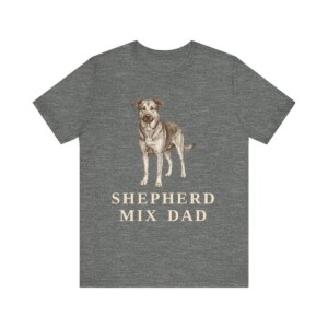 Shepherd Mix Dad Shirt, Vintage Dog Sketch Tee, Dog Dad Gift