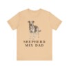 Shepherd Mix Dad Shirt, Vintage Dog Sketch Tee, Dog Dad Gift
