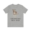 Shepherd Mix Dad Shirt, Vintage Dog Sketch Tee, Dog Dad Gift