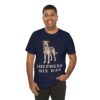 Shepherd Mix Dad Shirt, Vintage Dog Sketch Tee, Dog Dad Gift