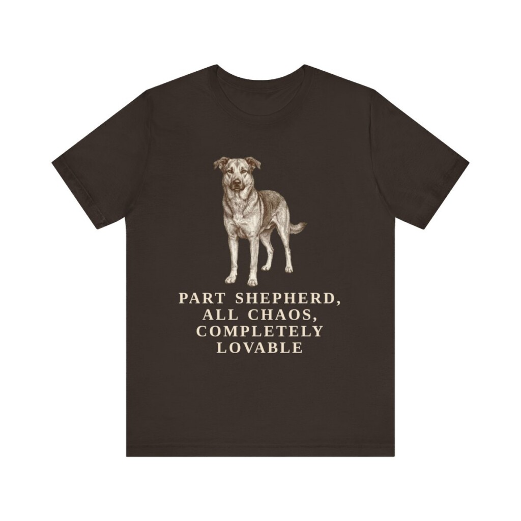 Shepherd Mix Humor Shirt, Vintage Dog Sketch Tee, Dog Humor Gift