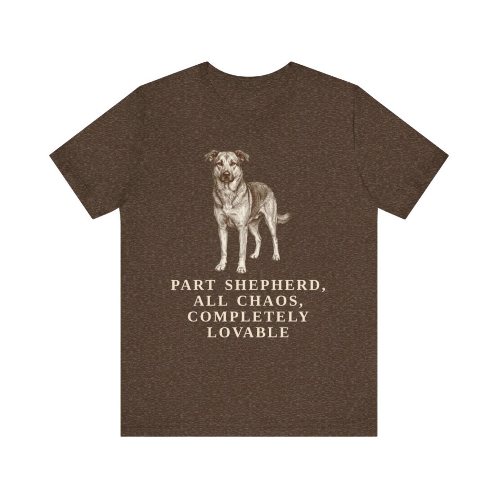 Shepherd Mix Humor Shirt, Vintage Dog Sketch Tee, Dog Humor Gift