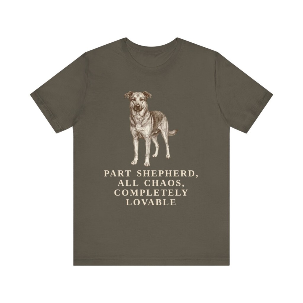 Shepherd Mix Humor Shirt, Vintage Dog Sketch Tee, Dog Humor Gift