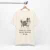 Shetland Sheepdog Dad Shirt, Vintage Dog Sketch Tee, Dog Dad Gift