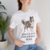 Shetland Sheepdog Dad Shirt, Vintage Dog Sketch Tee, Dog Dad Gift