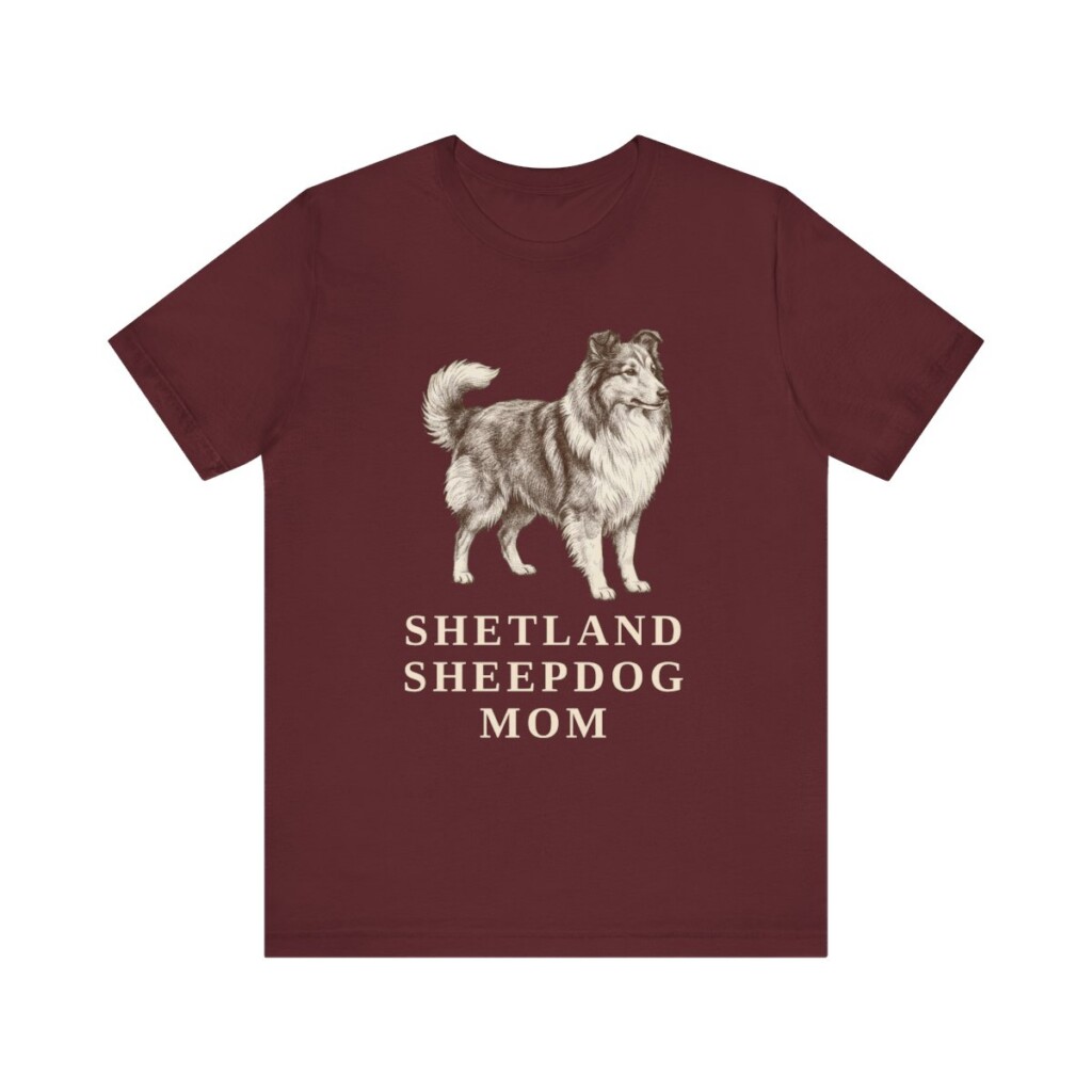 Shetland Sheepdog Mom Shirt, Vintage Dog Sketch Tee, Dog Mom Gift Shetland Sheepdog Mom Shirt, Vintage Dog Sketch Tee, Dog Mom Gift