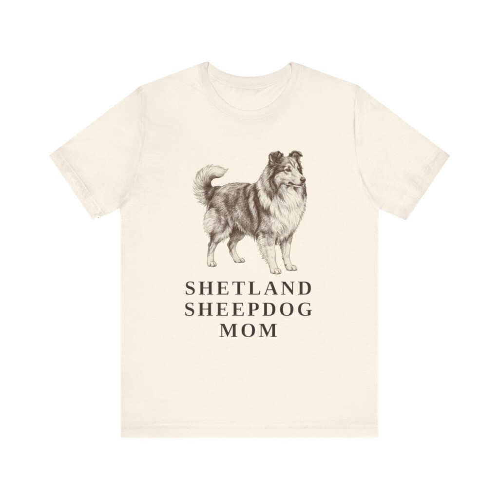 Shetland Sheepdog Mom Shirt, Vintage Dog Sketch Tee, Dog Mom Gift Shetland Sheepdog Mom Shirt, Vintage Dog Sketch Tee, Dog Mom Gift