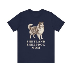 Shetland Sheepdog Mom Shirt, Vintage Dog Sketch Tee, Dog Mom Gift