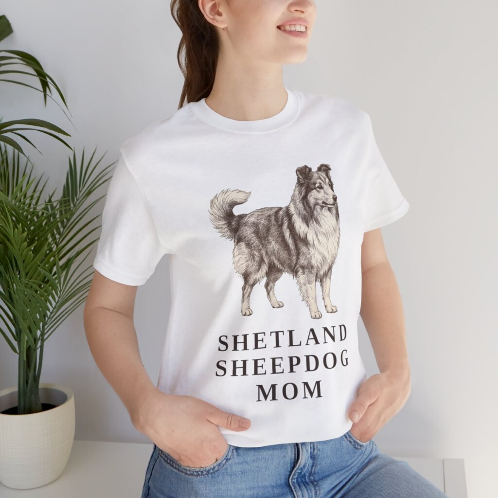 Shetland Sheepdog Mom Shirt, Vintage Dog Sketch Tee, Dog Mom Gift Shetland Sheepdog Mom Shirt, Vintage Dog Sketch Tee, Dog Mom Gift