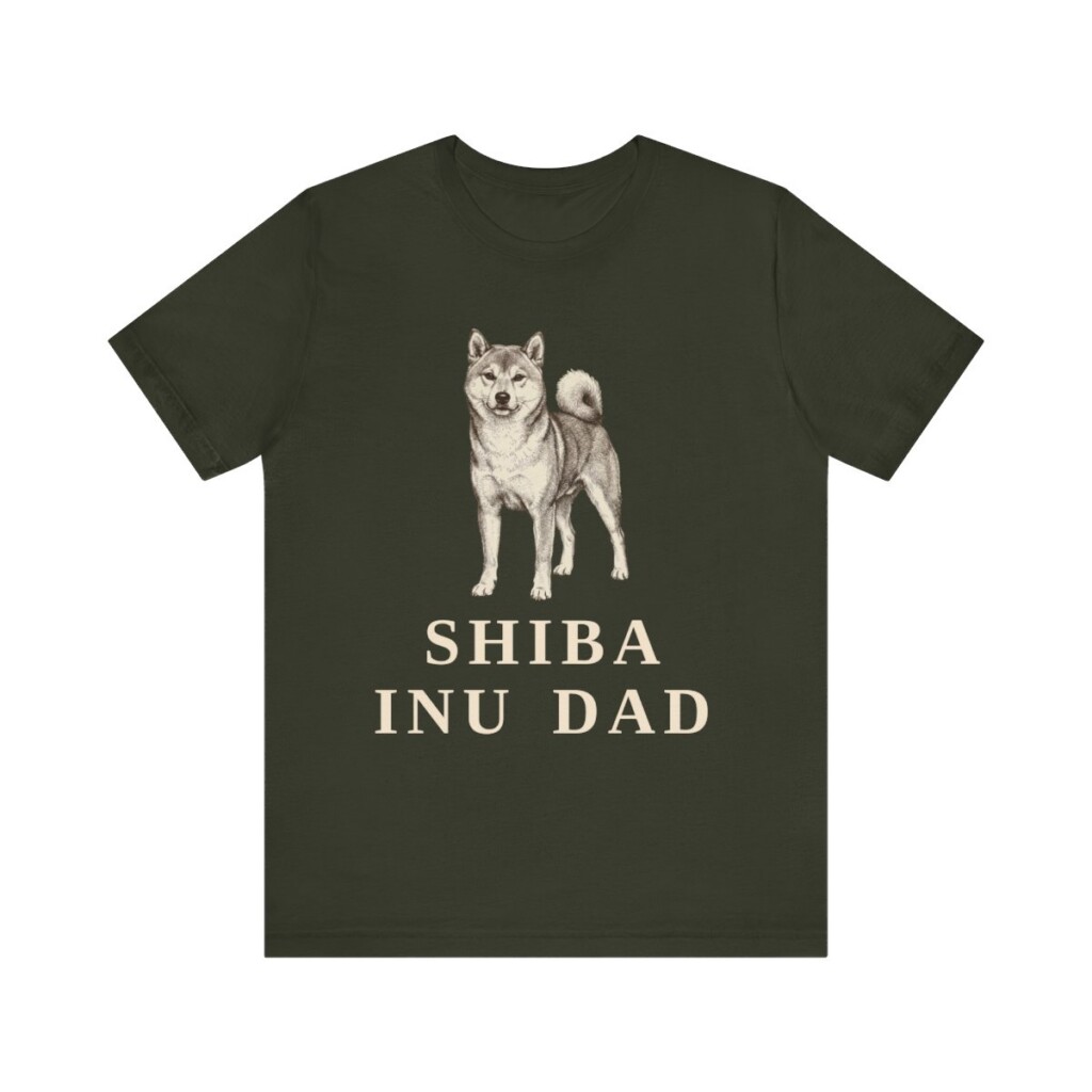 Shiba Inu Dad Shirt, Vintage Dog Sketch Tee, Dog Dad Gift Shiba Inu Dad Shirt, Vintage Dog Sketch Tee, Dog Dad Gift