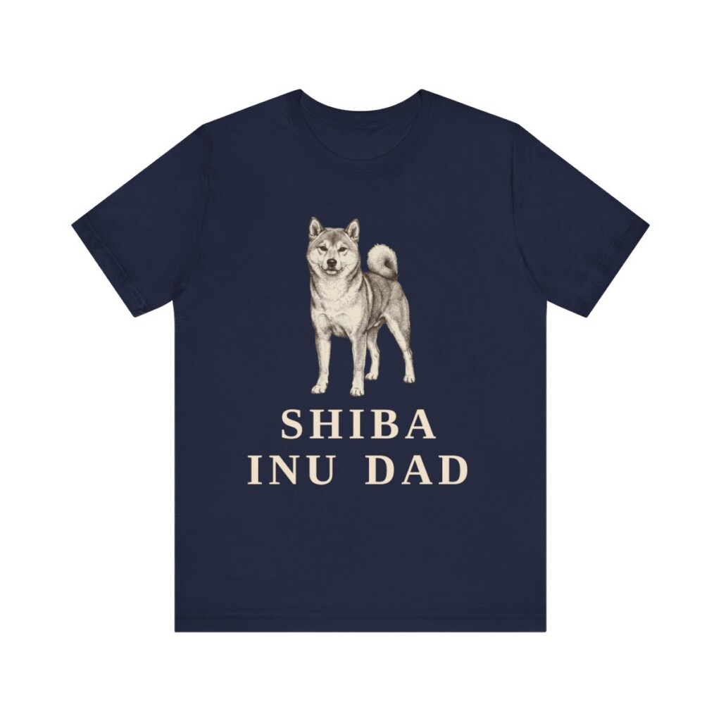 Shiba Inu Dad Shirt, Vintage Dog Sketch Tee, Dog Dad Gift Shiba Inu Dad Shirt, Vintage Dog Sketch Tee, Dog Dad Gift