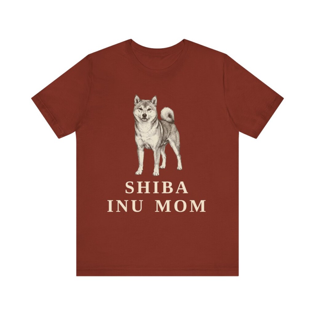 Shiba Inu Mom Shirt, Vintage Dog Sketch Tee, Dog Mom Gift