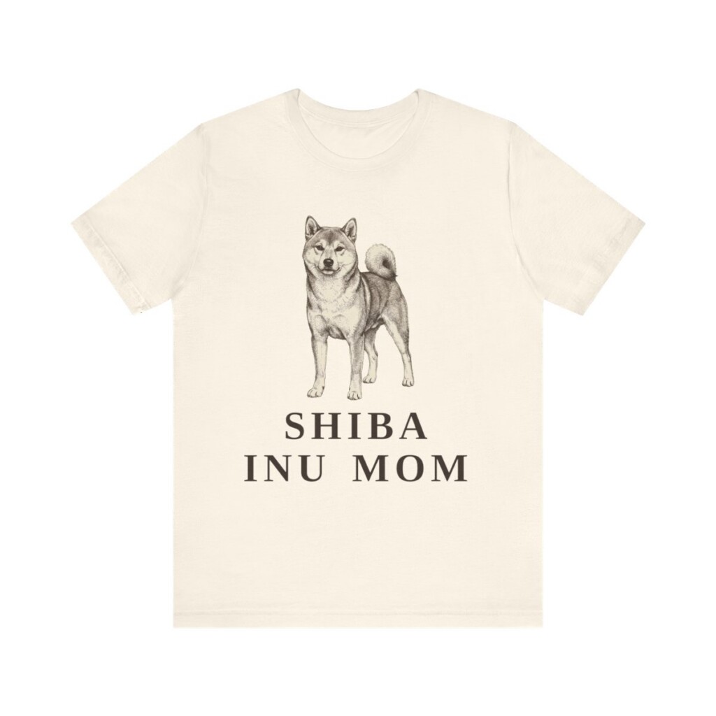 Shiba Inu Mom Shirt, Vintage Dog Sketch Tee, Dog Mom Gift