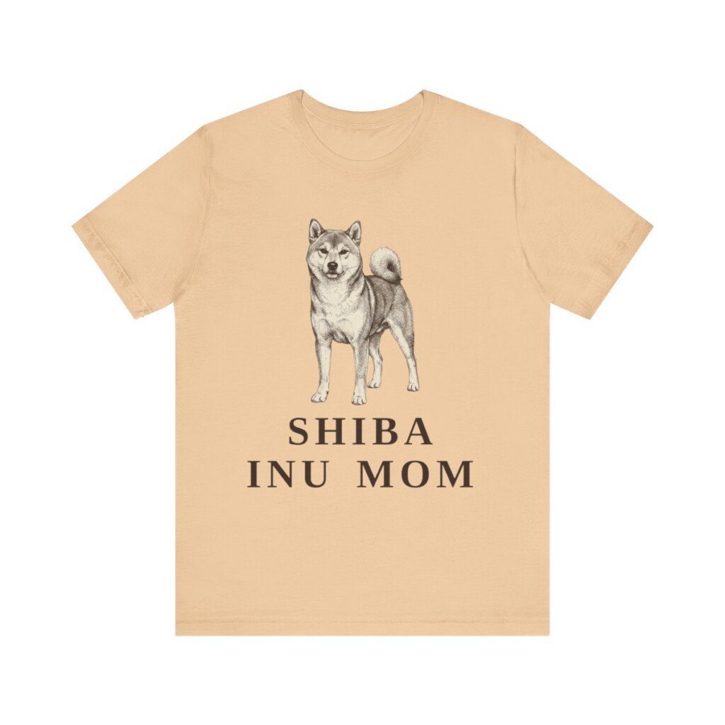 Shiba Inu Mom Shirt, Vintage Dog Sketch Tee, Dog Mom Gift