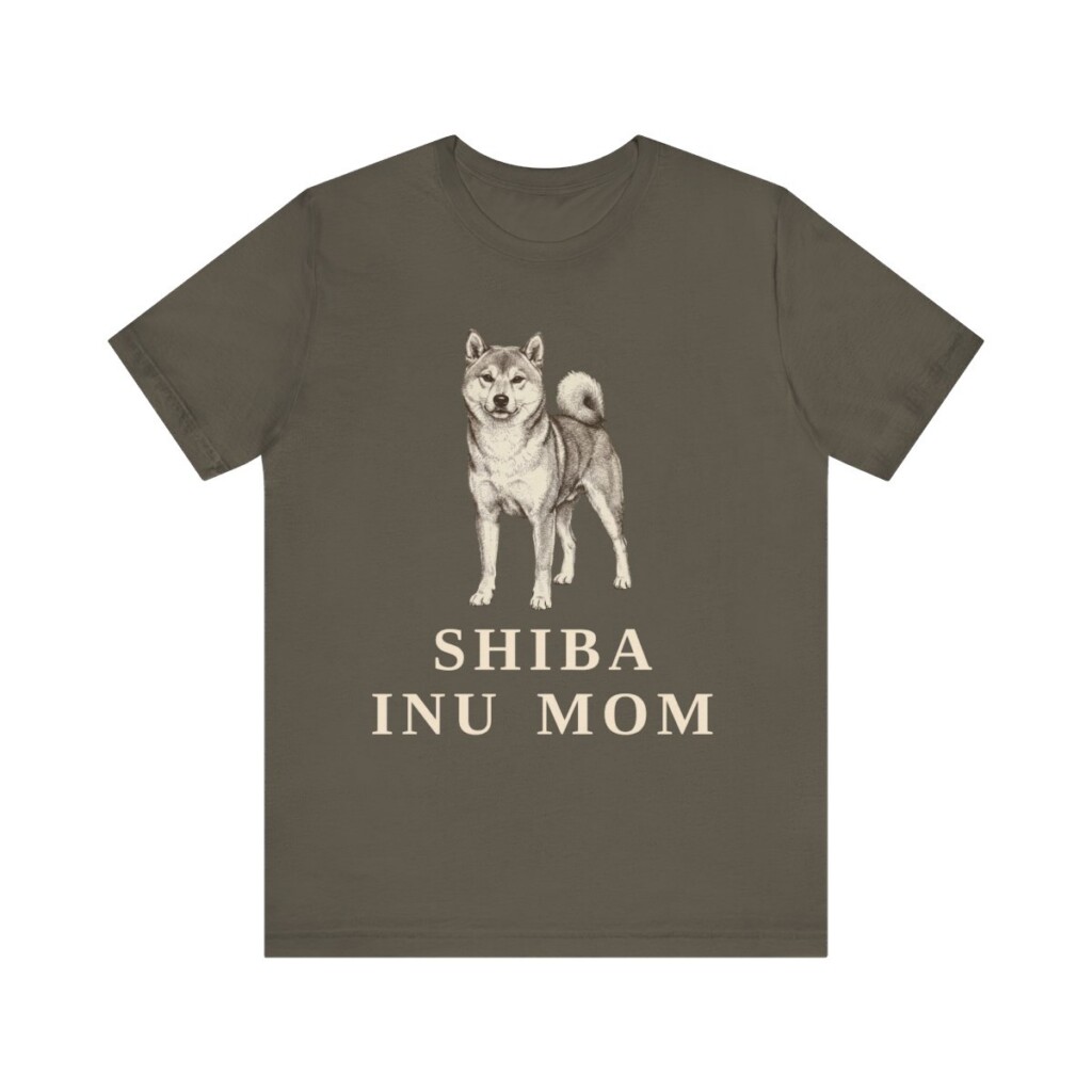 Shiba Inu Mom Shirt, Vintage Dog Sketch Tee, Dog Mom Gift