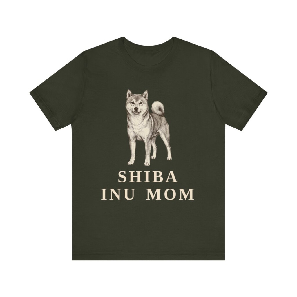 Shiba Inu Mom Shirt, Vintage Dog Sketch Tee, Dog Mom Gift