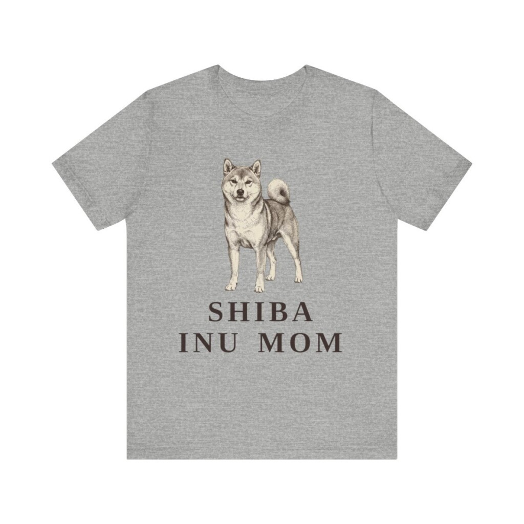 Shiba Inu Mom Shirt, Vintage Dog Sketch Tee, Dog Mom Gift