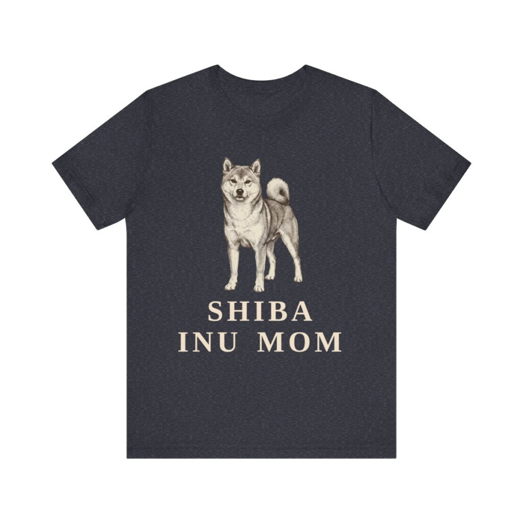 Shiba Inu Mom Shirt, Vintage Dog Sketch Tee, Dog Mom Gift