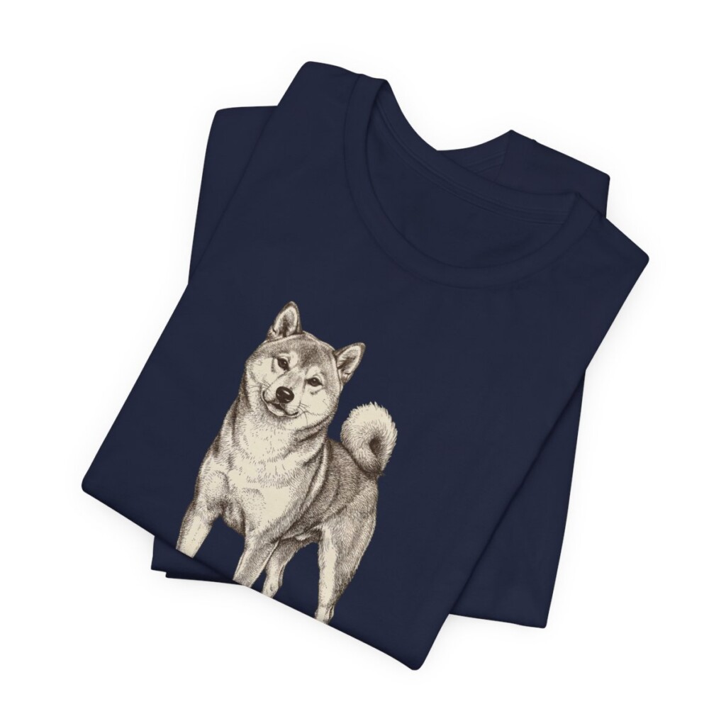 Shiba Inu Mom Shirt, Vintage Dog Sketch Tee, Dog Mom Gift