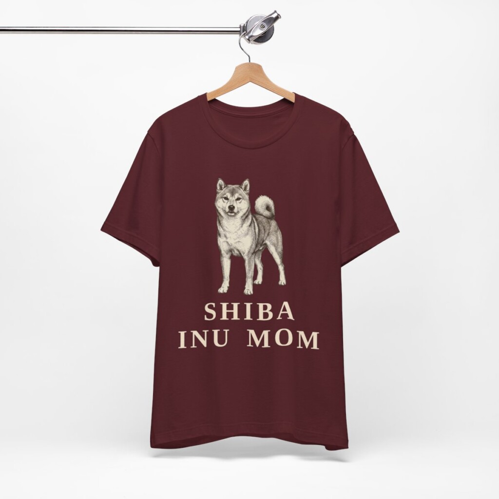 Shiba Inu Mom Shirt, Vintage Dog Sketch Tee, Dog Mom Gift