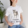 Shiba Inu Mom Shirt, Vintage Dog Sketch Tee, Dog Mom Gift