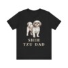 Shih Tzu Dad Shirt, Vintage Dog Sketch Tee, Dog Dad Gift
