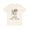Shih Tzu Dad Shirt, Vintage Dog Sketch Tee, Dog Dad Gift