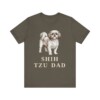 Shih Tzu Dad Shirt, Vintage Dog Sketch Tee, Dog Dad Gift