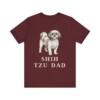 Shih Tzu Dad Shirt, Vintage Dog Sketch Tee, Dog Dad Gift