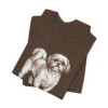 Shih Tzu Dad Shirt, Vintage Dog Sketch Tee, Dog Dad Gift